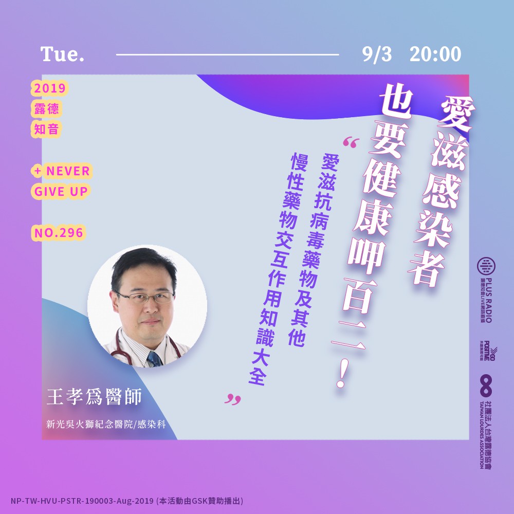 愛滋抗病毒藥物與慢性疾病藥物交互作用的知識