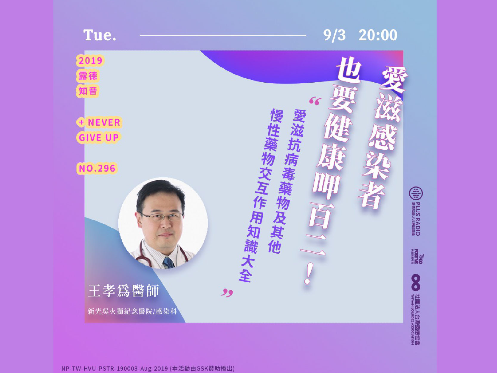 【錄音精華文字版】愛滋抗病毒藥物與慢性疾病藥物交互作用的知識(標題圖檔)